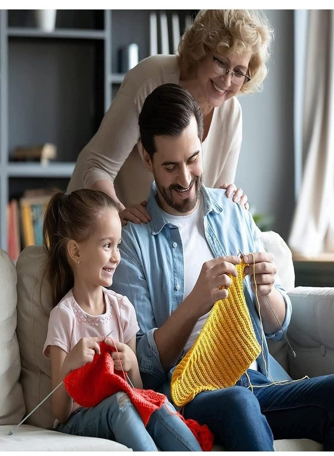 Dodhar Crochet Kit for Beginners, Complete Starter Set with 3 Cotton Yarn Balls, Ergonomic Crochet Hooks, Scissors, Yarn Needles & Stitch Markers - DIY Crochet Supplies for Kids, Adults & Beginners (3 yarn kit) - Image 5